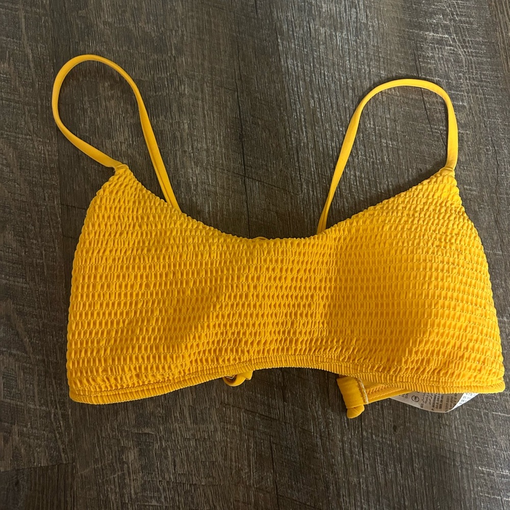 Orange bikini top